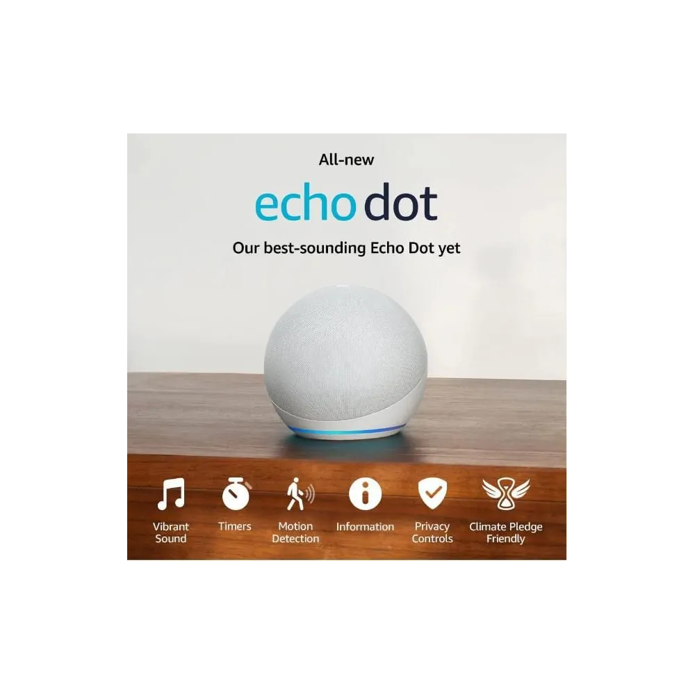 Boxa inteligenta amazon echo dot 5 control voce alexa wi-fi