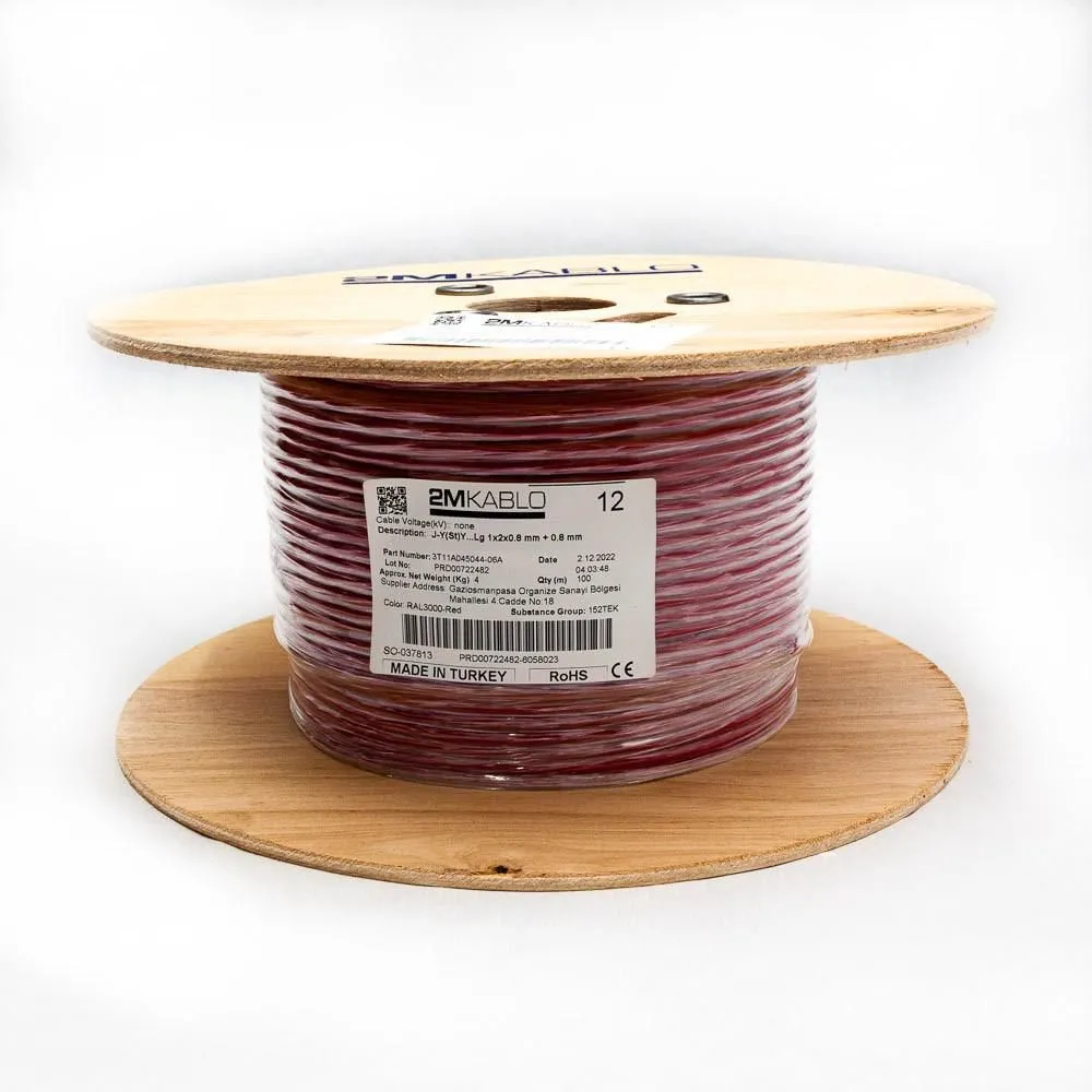 Cablu incendiu jy(st)y...lg 1x2x0.8 mm + 0.8 mm
producator 2m