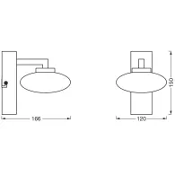 Aplica led inteligenta pentru baie ledvance smart+ wifi orbis elypse