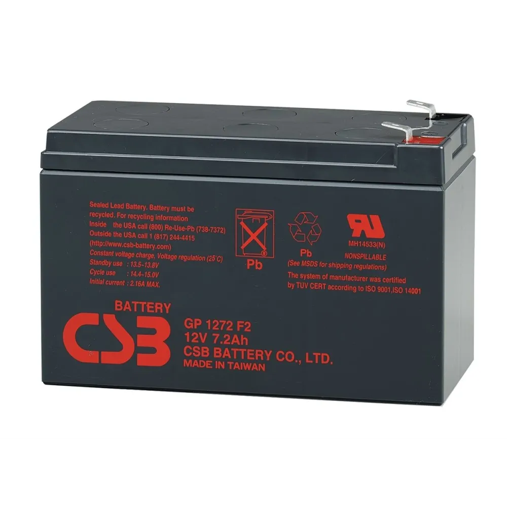 Csb gp1272f2 acumulator vrla 12v 7.2ah terminal f2