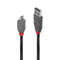 Cablu lindy 2m usb 2.0 type a to micro-b anthra