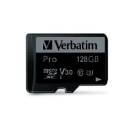 Verbatim pro u3 micro sdhc/sdxc cards 128gb