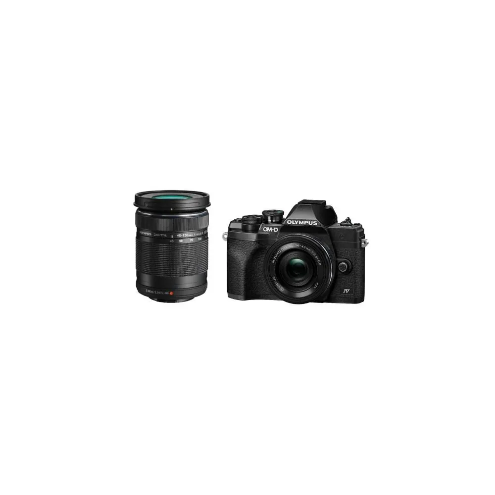 Olympus e-m10 iv 1442 ez pancake double zoom kit blk/blk