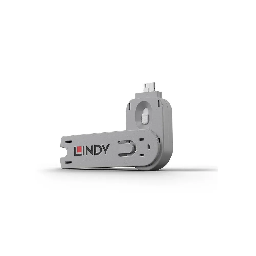 Lindy usb type a port blocker key alb