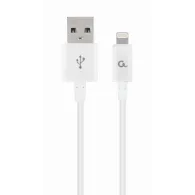 Gembird cc-usb2p-amlm-1m-w gembird 8-pin charging and data cable 1m white