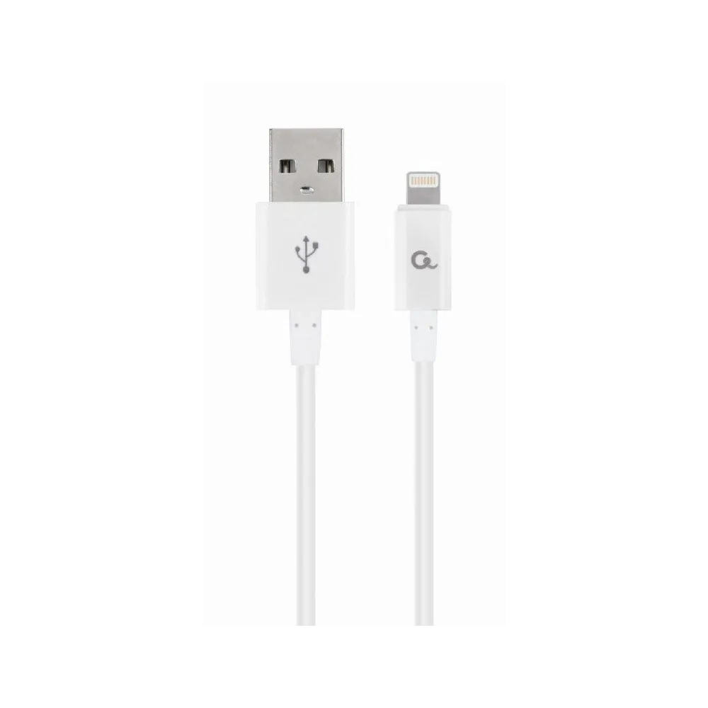 Gembird cc-usb2p-amlm-1m-w gembird 8-pin charging and data cable 1m white