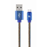Gembird cc-usb2j-amcm-1m-bl gembird premium jeans denim type-c usb cable with