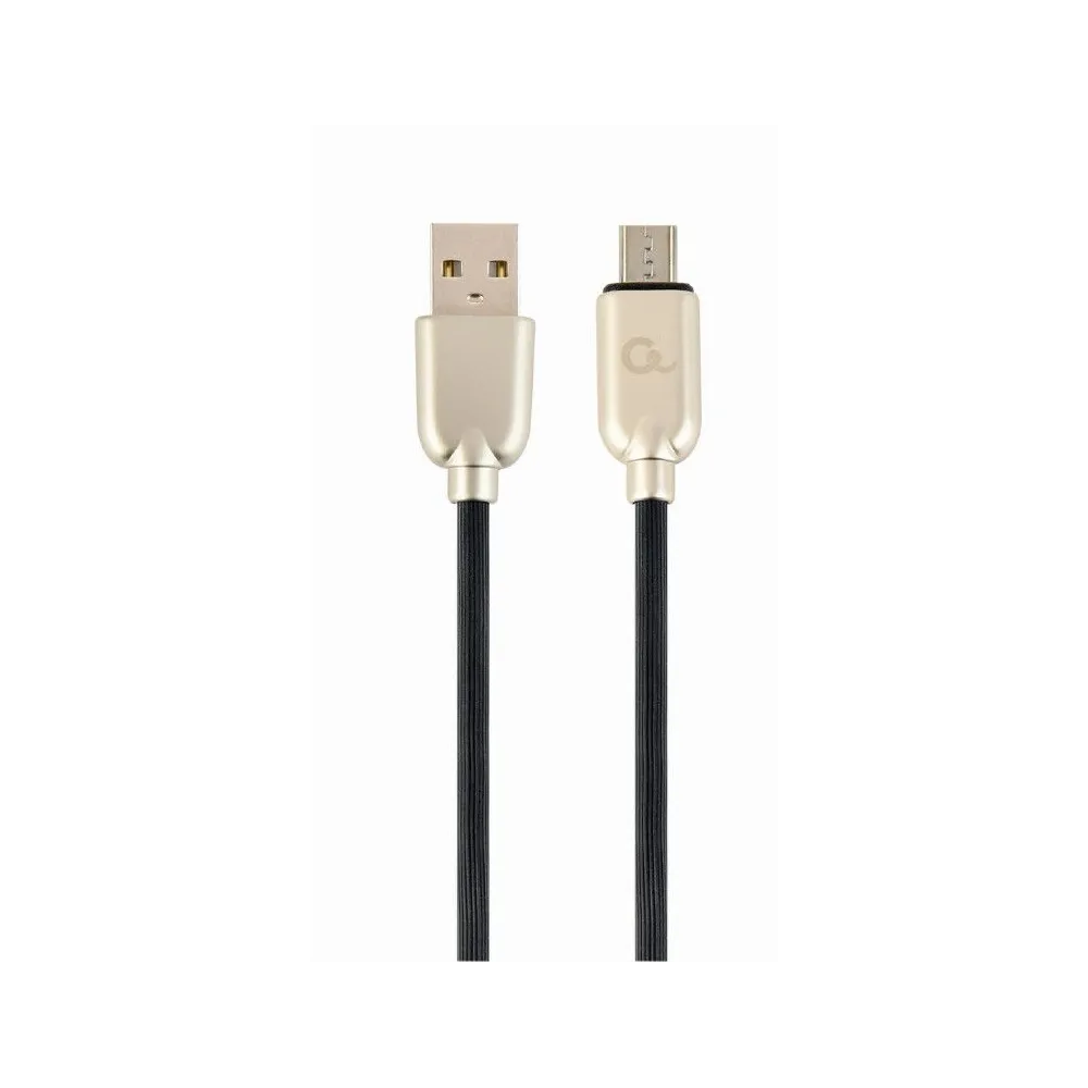 Gembird cc-usb2r-ammbm-2m gembird premium rubber micro-usb charging and data cable