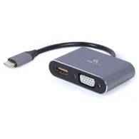 Gembird a-usb3c-hdmivga-01 usb type-c to hdmi + vga display adapter