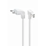 Gembird power cord c7 with angled connectors vde approved 2.5m