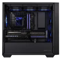 Carcasa asus a21 plus mid tower argb negru tempered glass