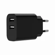 Gembird 2-port universal usb charger 2.4a black