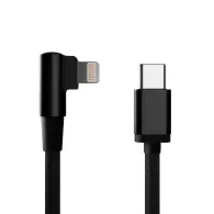 Gembird angled cotton braided 8-pin usb cm-8pin charging data cable