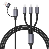 Gembird premium silicon 4-in-1 usb charging cable 1.5m
