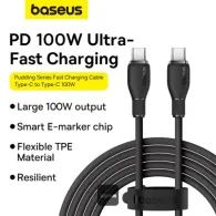 Cablu alimentare si date baseus pudding interfata usb-c lausb-c 100w