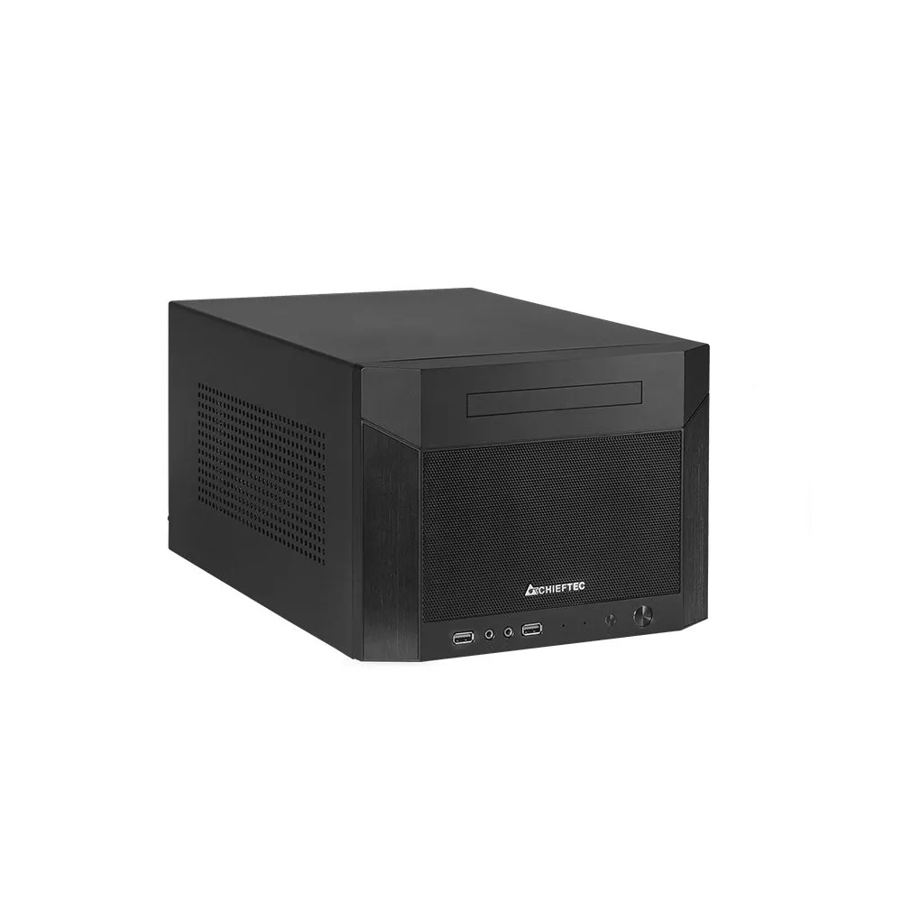 Carcase chieftec cube mini tower black itx shoebox 2 x  usb3.1 cn-01b-op
