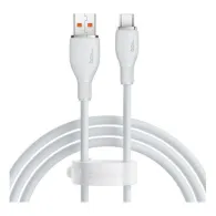 Cablu alimentare si date baseus pudding fast charging data cable pt. smartphone usb la usb type-c 100w 1.2m alb p10355703221-