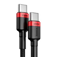 Cablu alimentare si date baseus cafule fast charging data cable pt. smartphone usb type-c la usb type-c pd2.0 100w braided 2m