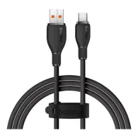 Cablu alimentare si date baseus pudding fast charging data cable pt. smartphone usb la usb type-c 100w 1.2m negru p1035570311