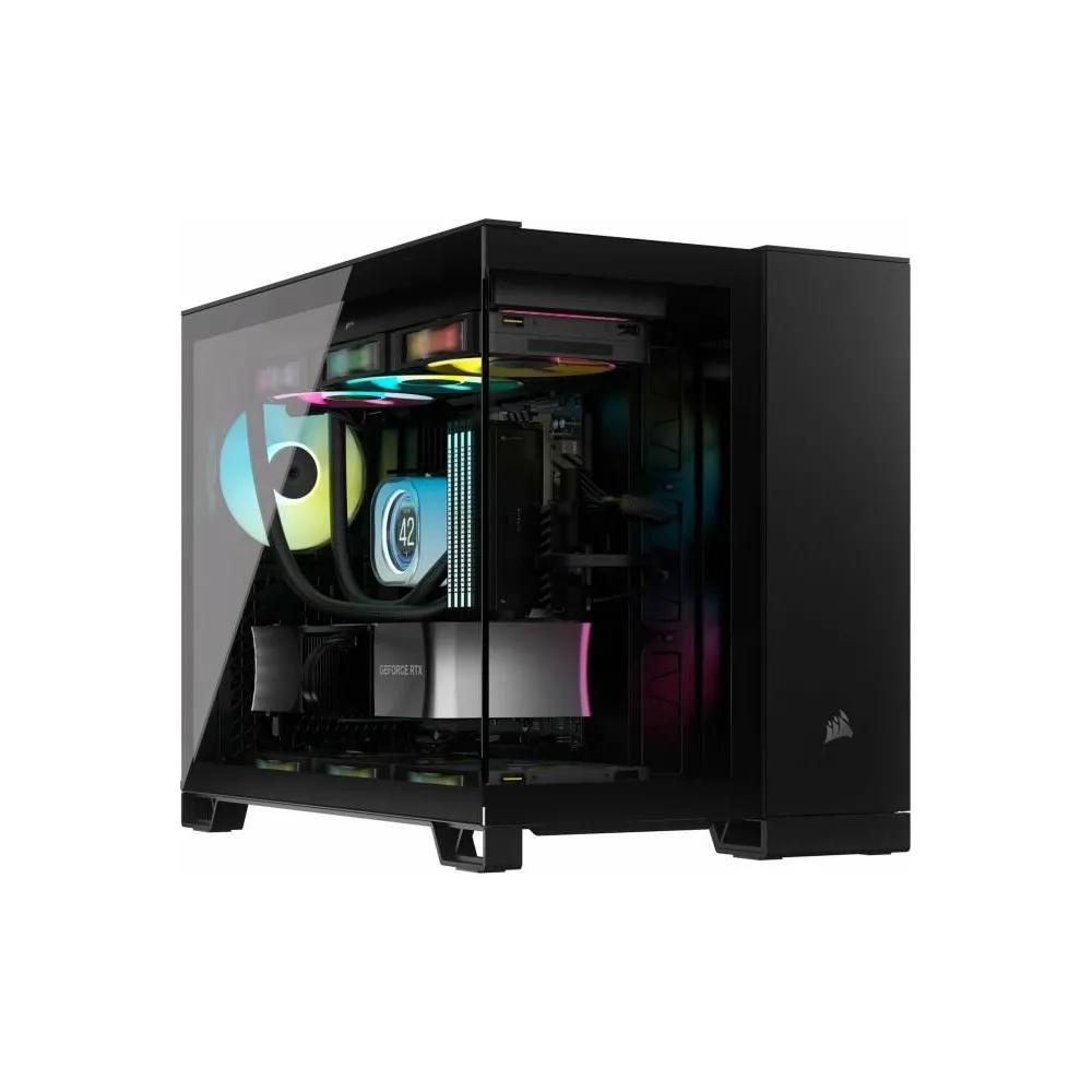 Corsair 2500x tempered glass matx mid-tower black