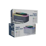 Gembird digital alarm clock with speaker and wireless charging function