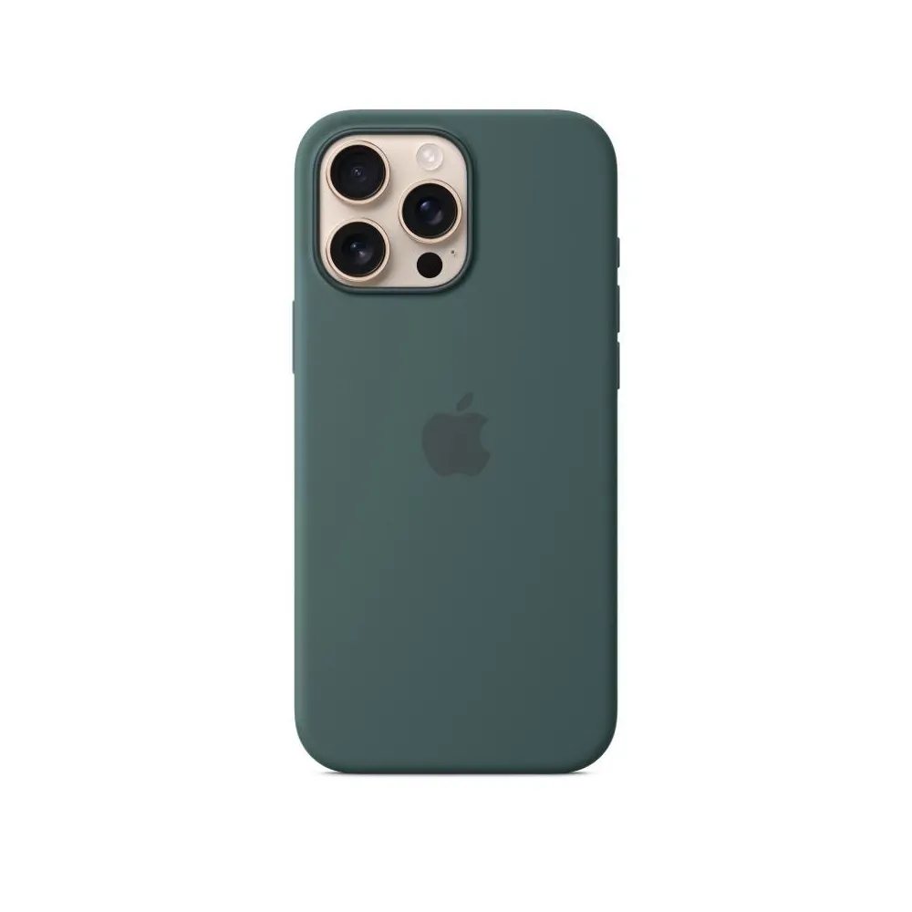 Iphone 16 pro max silicone case with magsafe - lake green