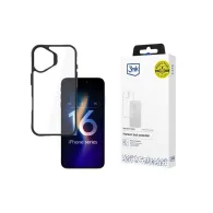 Protective cover 3mk satin armor case+ for iphone 16 transparent