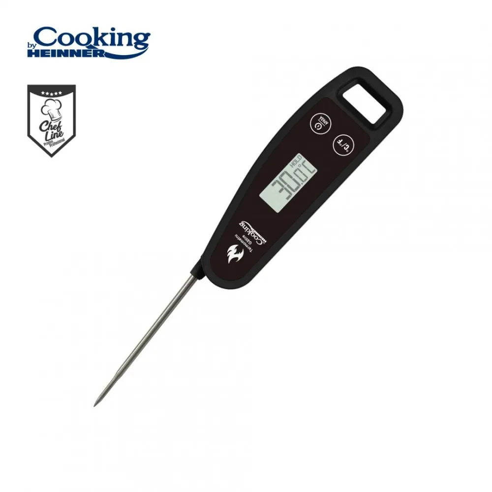 Digital kitchen thermometer dimensions: 12.8 x 4.6 x 1.7 cm