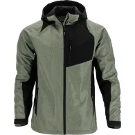 Jacheta elastica cu gluga / gri-verzui - 3xl