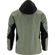 Jacheta elastica cu gluga / gri-verzui - l