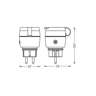 Smart wifi mat compact outd plug euledv