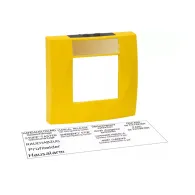 HW Carcasa buton cu geam galben s. RAL1021, 704902.