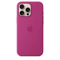 Iphone 16 pro max silicone case with magsafe - fuchsia