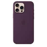 Iphone 16 pro max silicone case with magsafe - plum