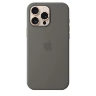 Iphone 16 pro max silicone case with magsafe - stone gray
