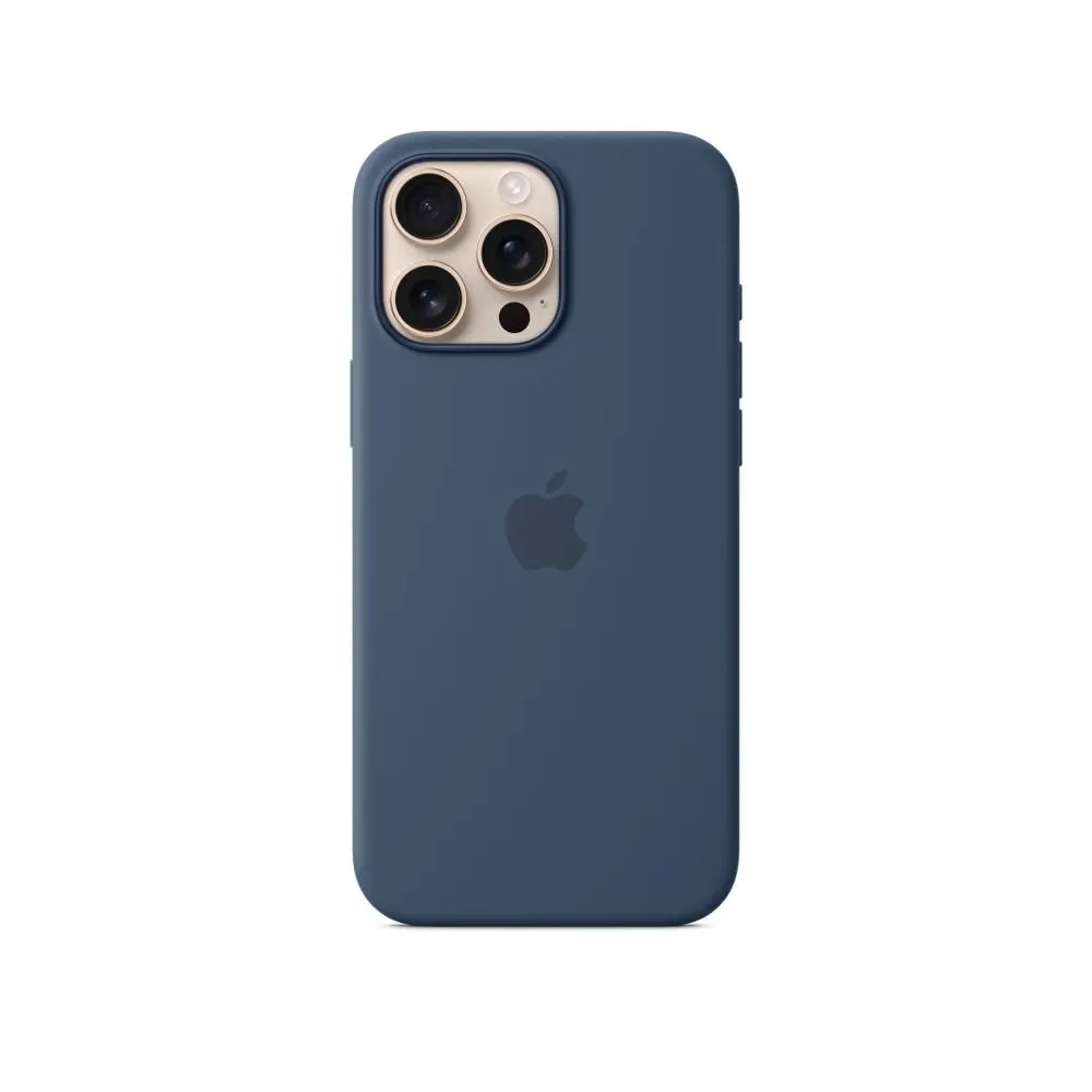 Husa Iphone 16 pro max silicone with magsafe - denim
