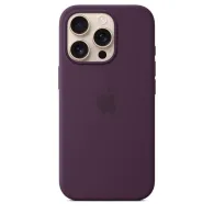 Husa Iphone 16 pro silicone case with magsafe - plum
