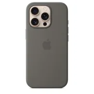 Husa Iphone 16 pro silicone case with magsafe - stone gray