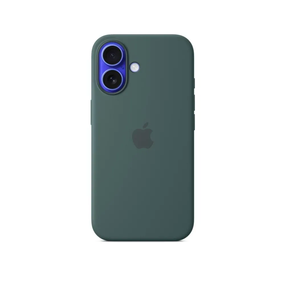 Husa Iphone 16 silicone case with magsafe - lake green