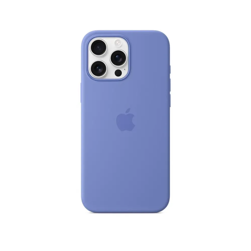 Husa Iphone 16 pro max silicone case with magsafe - periwinkle