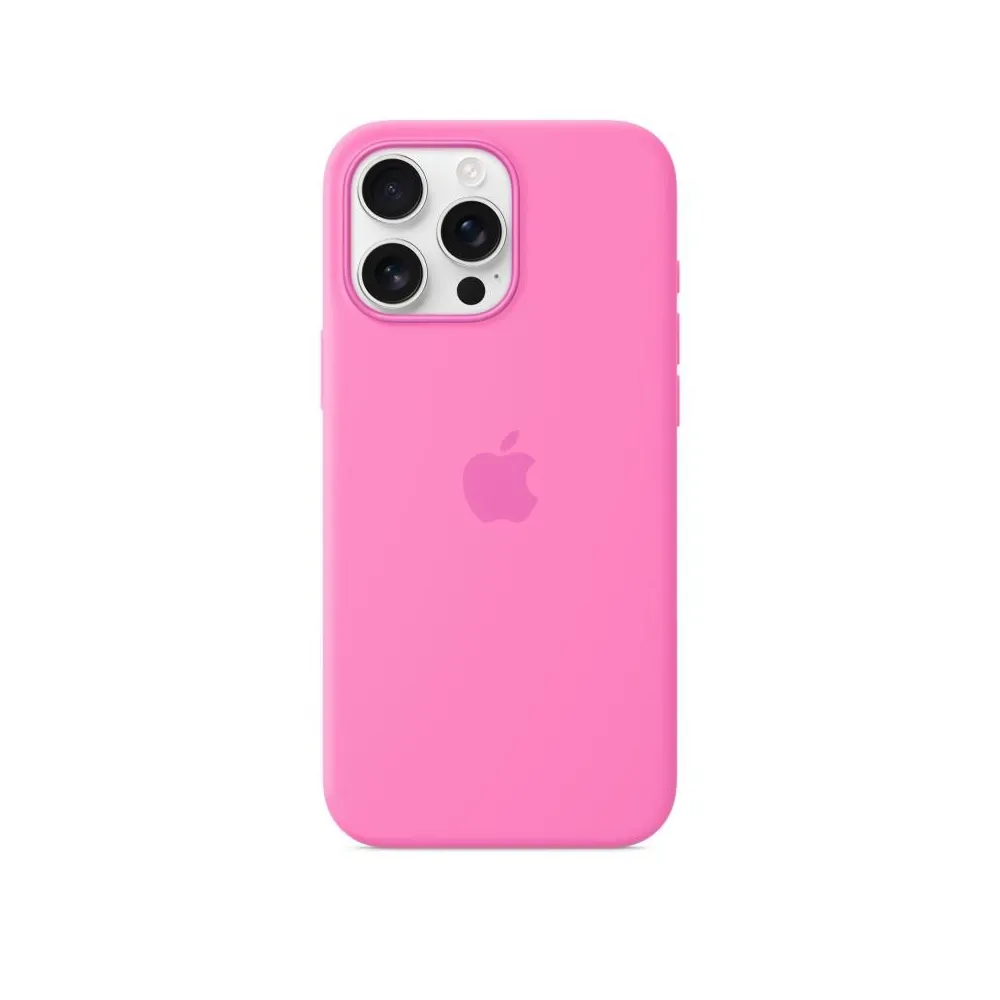 Iphone 16 pro max silicone case with magsafe - peony