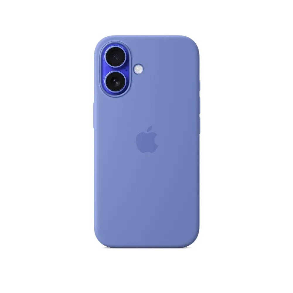 Iphone 16 silicone case with magsafe - periwinkle