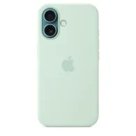 Iphone 16 silicone case with magsafe - aquamarine