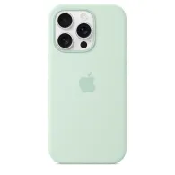 Iphone 16 pro silicone case with magsafe - aquamarine