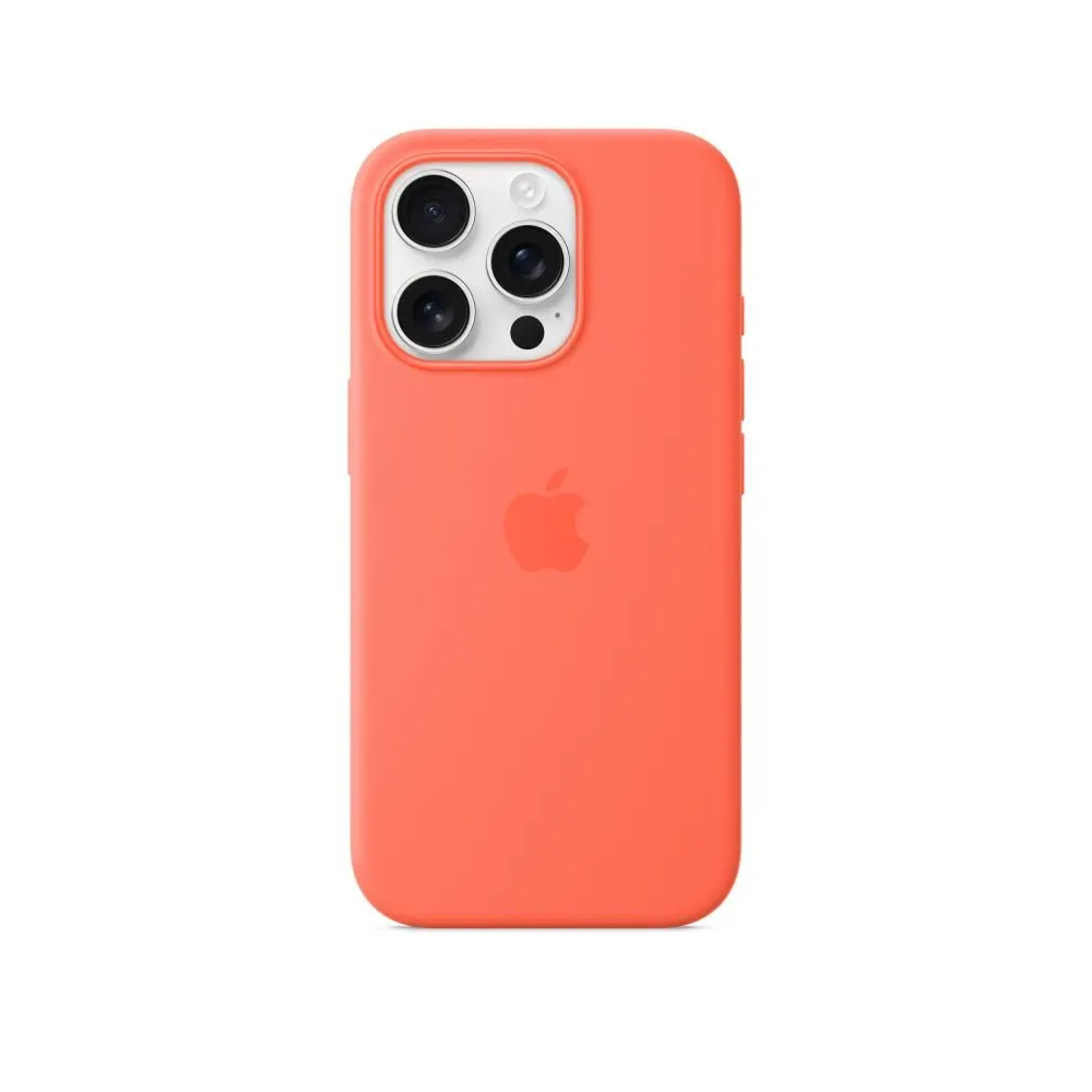 Iphone 16 pro silicone case with magsafe - tangerine