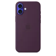 Iphone 16 plus silicone case with magsafe - plum