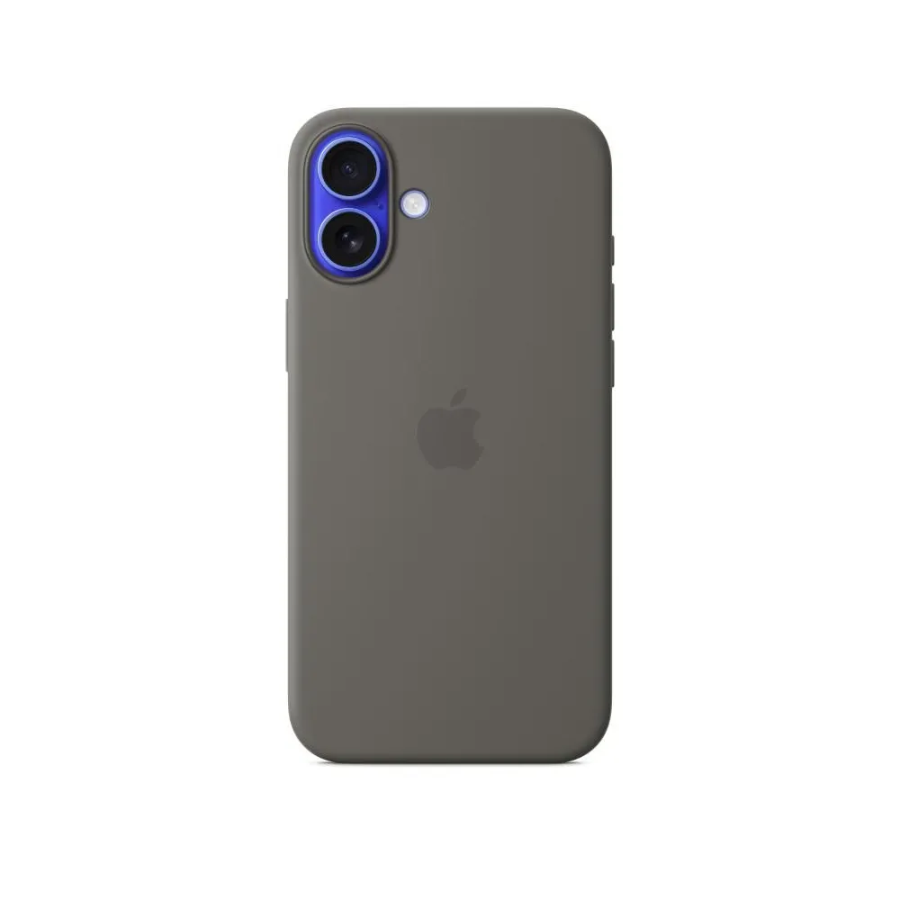Iphone 16 plus silicone case with magsafe - stone gray