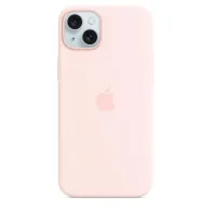 Iphone 15 plus silicone case with magsafe - light pink