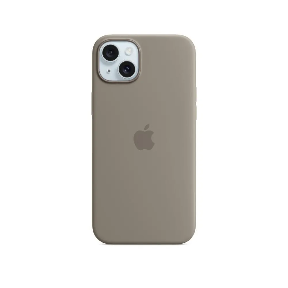 Iphone 15 plus silicone case with magsafe - clay