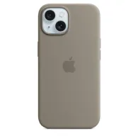 Iphone 15 silicone case with magsafe - clay